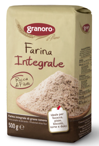 GRANORO FARINA INTEGRALE ( WHOLEMEAL ) 500GM