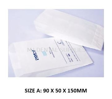 STERILIZATION PAPER BAG, SIZE A:90 X 50 X 150MM
