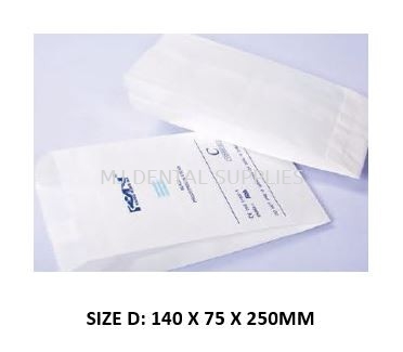 STERILIZATION PAPER BAG, SIZE D:140 X 75 X 250MM