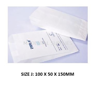 STERILIZATION PAPER BAG, SIZE J:100 X 50 X 150MM