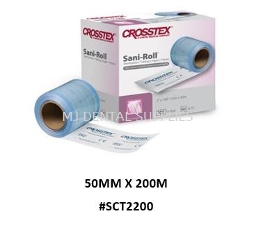 SANI-ROLL STERILIZATION TUBING, 50MM X 200M, #SCT2200, CROSSTEX 