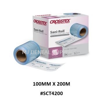 SANI-ROLL STERILIZATION TUBING, 100MM X 200M, #SCT4200, CROSSTEX 