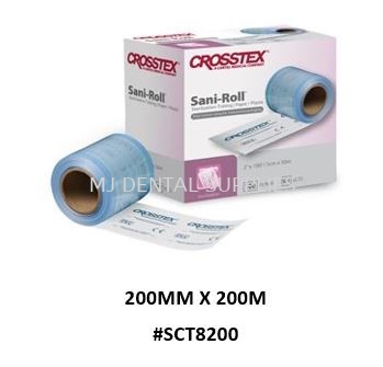 SANI-ROLL STERILIZATION TUBING, 200MM X 200M, #SCT8200, CROSSTEX 