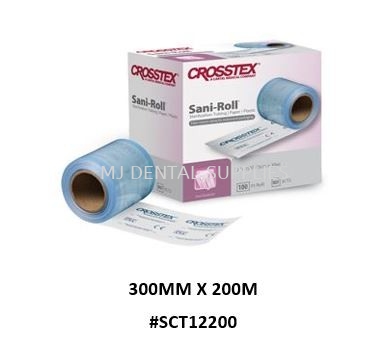 SANI-ROLL STERILIZATION TUBING, 300MM X 200M, #SCT12200, CROSSTEX 