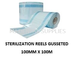 HEAT SEALING STERILIZATION REELS GUSSETED 100MM x 100M