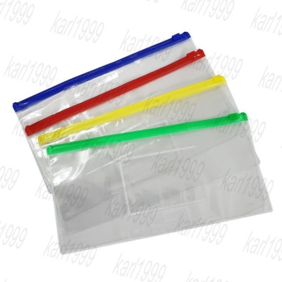 PVC zip bag A6 24x12cm