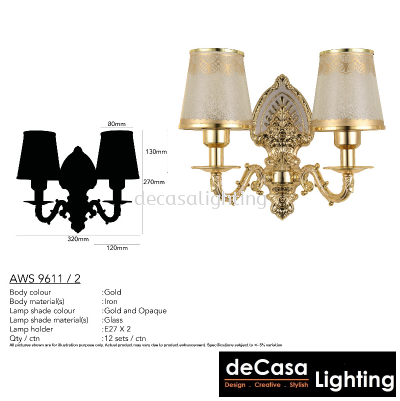 ANTIQUE WALL LIGHT (AWS9611-2)