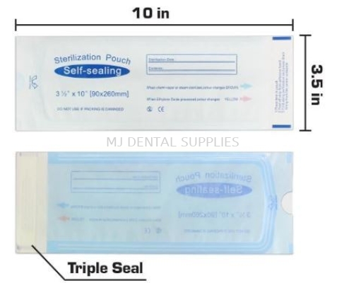 STERILIZATION POUCHES 90 X 260MM