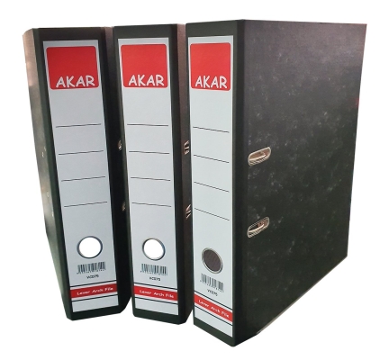 AKAR 3 Inches 75 mm 2 Ring Arch File (24 pcs / carton)