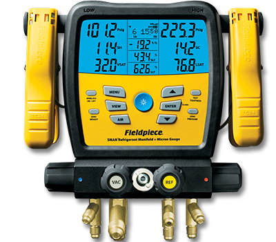 SM480VINTWireless 4-Port SMAN™ Refrigerant Manifold and Micron Gauge