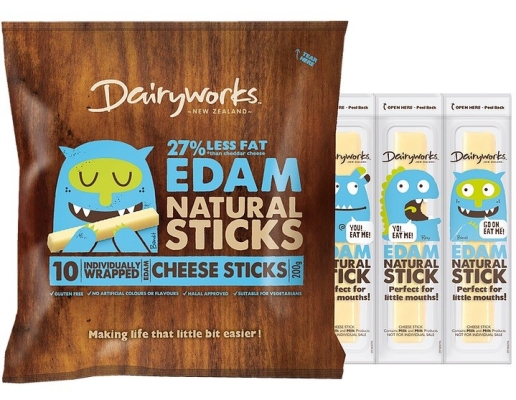 DAIRYWORKS EDAM NATURAL CHEESE STICKS 200G