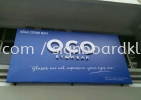 OCO eyewear 3D led channel box up lettering billboard at Kuala Lumpur 3D LED BOX UP BILLBOARD