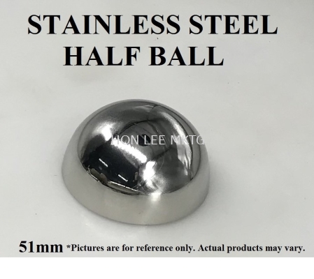 STAINLESS STEEL HALF BALL 51mm