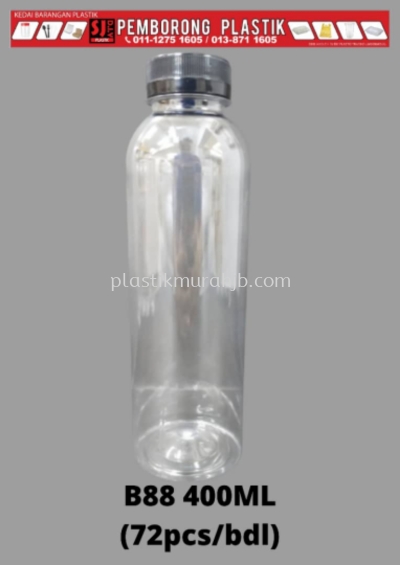 B88 400ml Bottle W/Black Cap