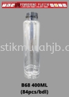 B68 400ml Bottle W/Black Cap PET Bottle