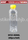 DF23 450ml Square Bottle W/Yellow Cap PET Bottle