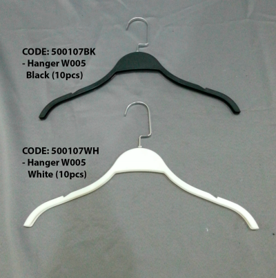 500107BK / 500107WH - Hanger W005 (10pcs)