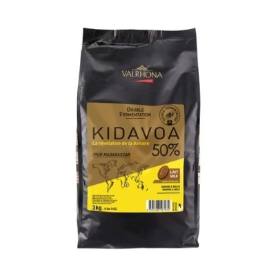 VALRHONA KIDAVOA MILK 50% MILK COUVERTURE 3KG