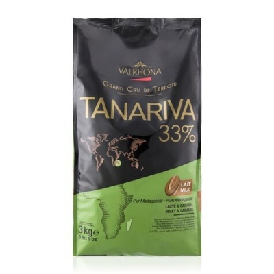 VALRHONA TANARIVA 33% MILK COUVERTURE 3KG