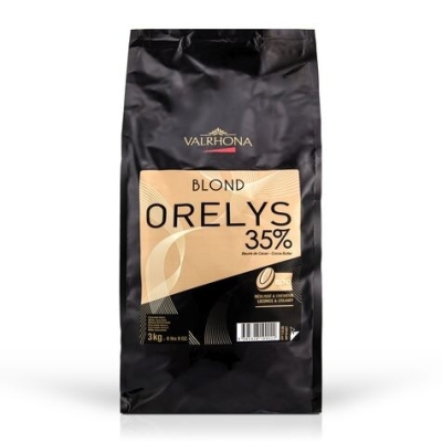 VALRHONA BLOND ORELYS 35% CHOCOLATE 3KG