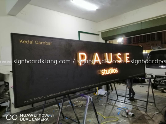 3d box up led channel frontlit lettering signage at Kuala Lumpur