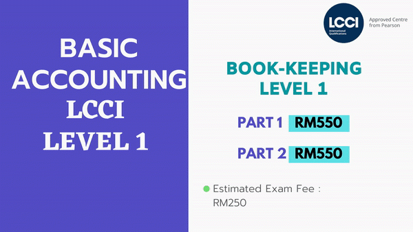 LCCI 1st Level Accounting (3 months)  LCCI Course Course Fee Book Keeping