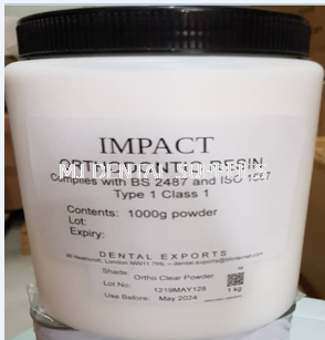 IMPACT ORTHODONTIC RESIN POWDER, SHADE CLEAR, IMPACT (UK)