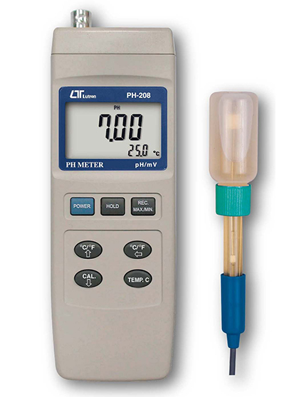 LUTRON PH-208 PH Meter, RS-232