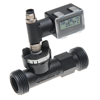 Huba Flow Sensor 212 with display 0.5 ... 150 l/min