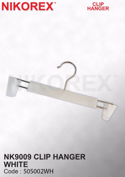 505002WH - Clip Hanger NK9009 White (10pcs)