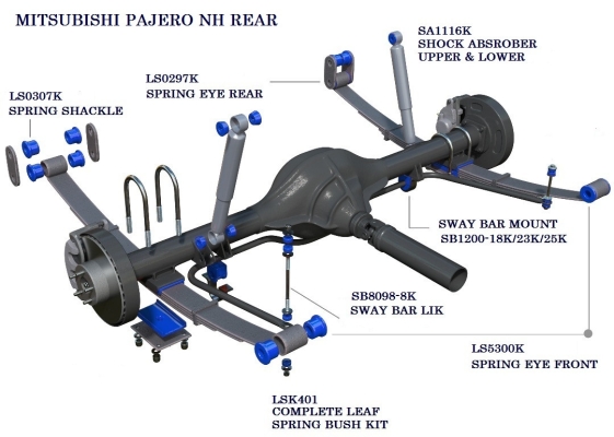 PAJERO V32 REAR SYSTEM