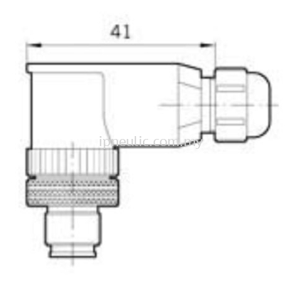 INPUT/OUTPUT PROFIBUS-DP - DP M12-- 90 BEND NO CABLE FIELD BUS