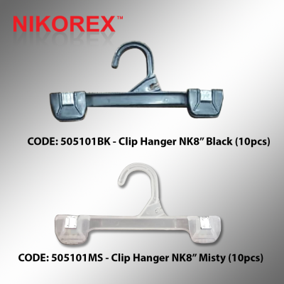 505101BK / MS - Clip Hanger NK8 (10pcs)