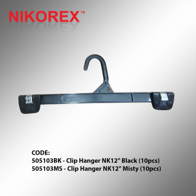 505103BK / MS - Clip Hanger NK12" (10pcs)