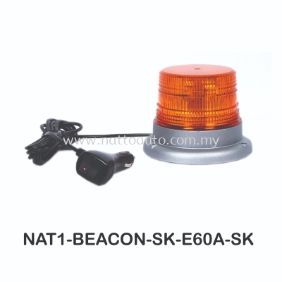 BEACON LIGHT E60A(60W)WITH MAGNET(AMBER)