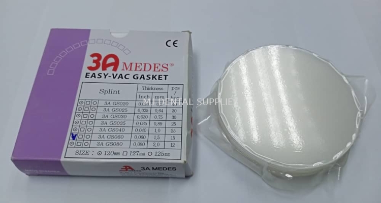 GASKET SPLINT (HARD) ROUND 120MM, THICKNESS 1.5MM #GS060R120, 3A MEDES