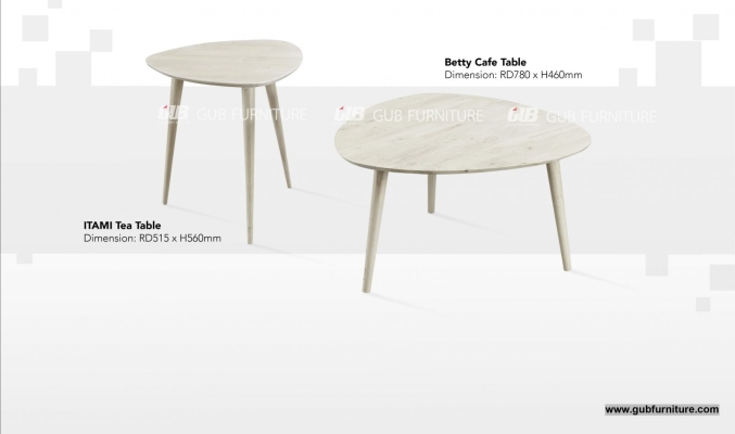 Itami coffee table and side table 