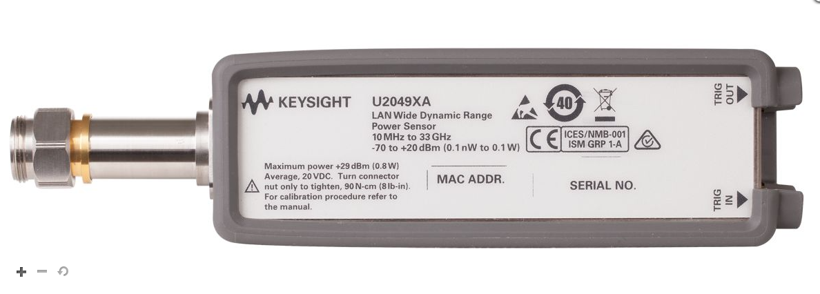 keysight u2049xa 10 mhz to 33 ghz lan peak and average power sensor