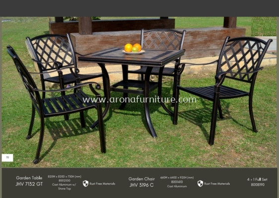 OUTDOOR SET 1+4 GARDEN SET(7132GT+3196C)