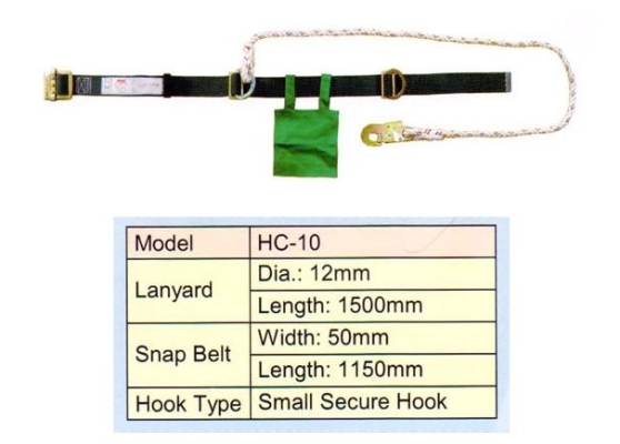 HARU HC-10 Safety Belt with Nylon Lifeline ID554645