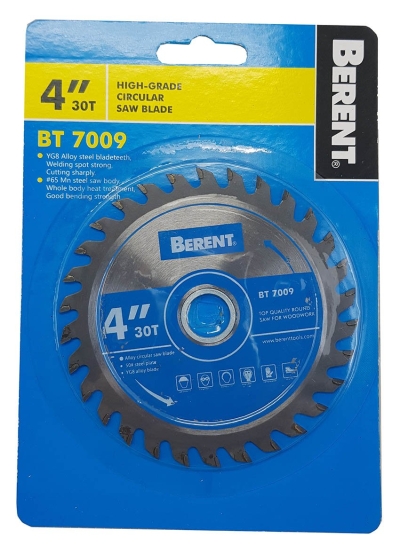 BERENT Heavy Duty Wood Circular Saw Blade (4-12 Inches)(30-100 Teeth) - BT7009, BT7010, BT7011, BT7012, BT7013, BT7015