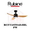 RUBINE Ceiling Fan RCF-VASTO43-3BL RUBINE DC CEILING FAN CEILING FAN LIVING SPACES