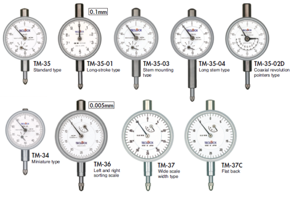 TECLOCK - TM Series Small Dial Indicators