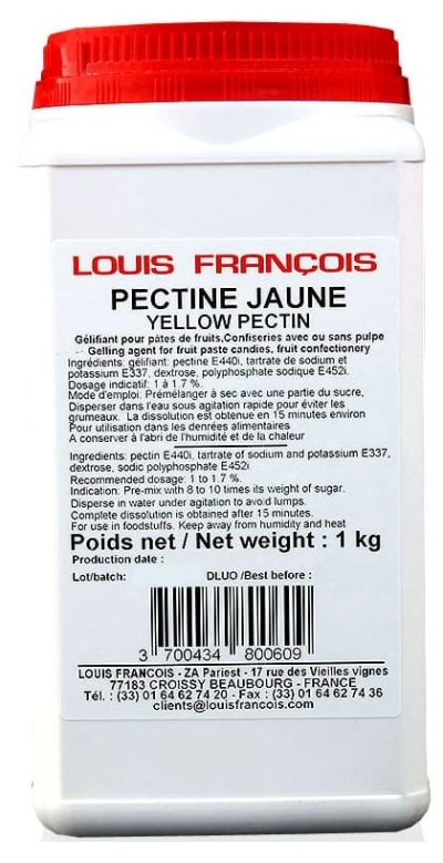 LOUIS FRANCOIS PECTINE JAUNE YELLOW PECTIN 1KG