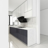 ARTIS 3,JELUTONG KITCHEN CABINET -GLASS DOOR KITCHEN CABINET 