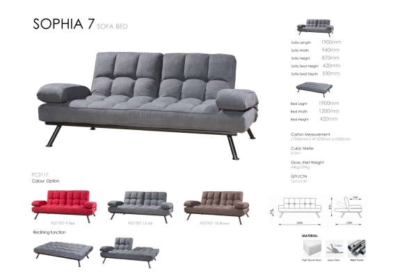 Sophia 7 sofa bed 