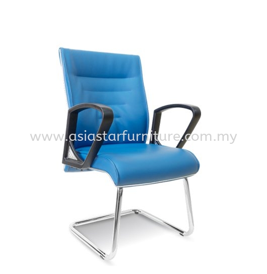 HALLEN VISITOR EXECUTIVE CHAIR | LEATHER OFFICE CHAIR SETIA ALAM SELANGOR