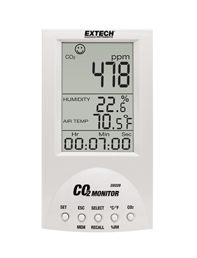 Carbon Dioxide (CO2) Meters - Extech CO220