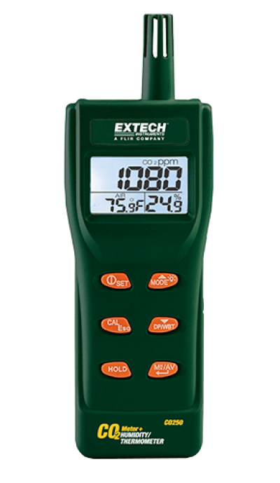 Carbon Dioxide (CO2) Meters -  Extech CO250