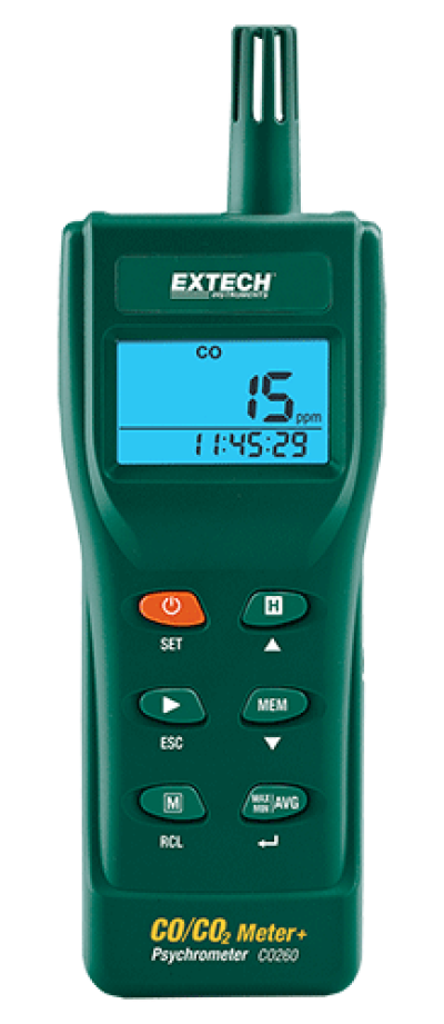 Carbon Dioxide (CO2) Meters - Extech CO260